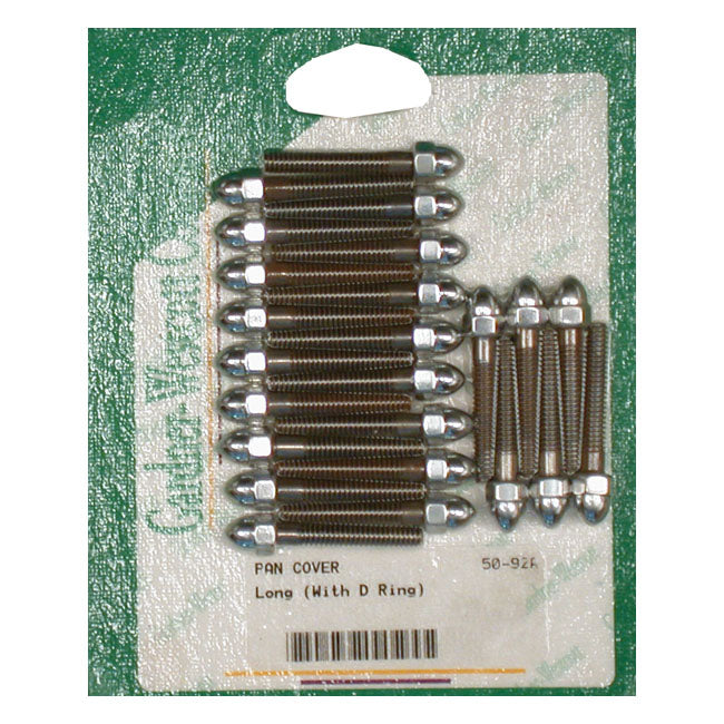 GW, Panhead rocker cover screw kit. Chrome acorn. Long