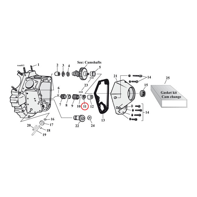 Alto, Nut. Pinion shaft gear