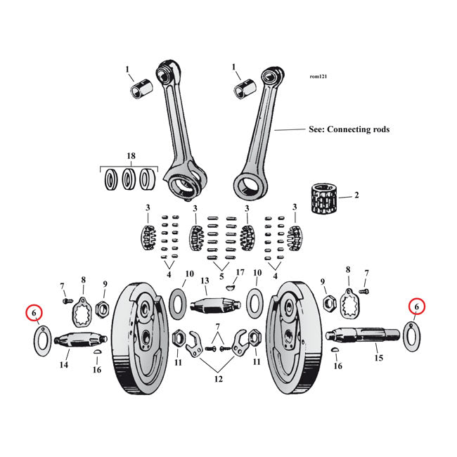 FLYWHEEL WASHER SV, .074 INCH (OUTSIDE)