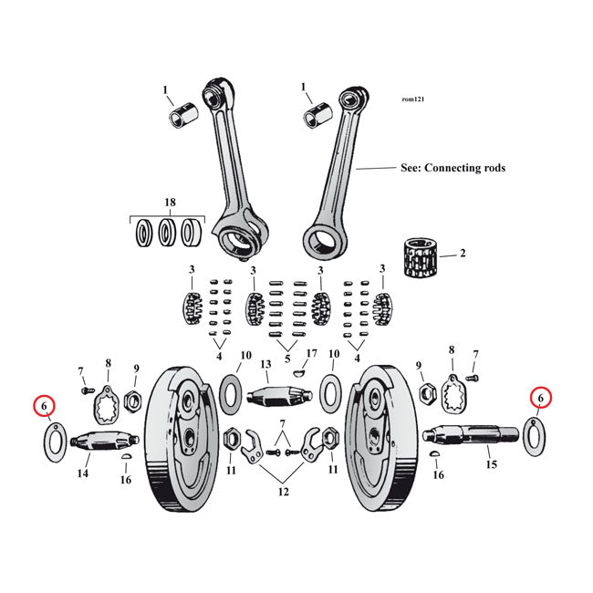 FLYWHEEL WASHER SV, .090 INCH (OUTSIDE)