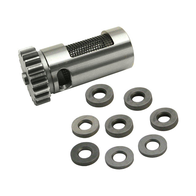 S&S, steel breather valve & spacer set. STD.