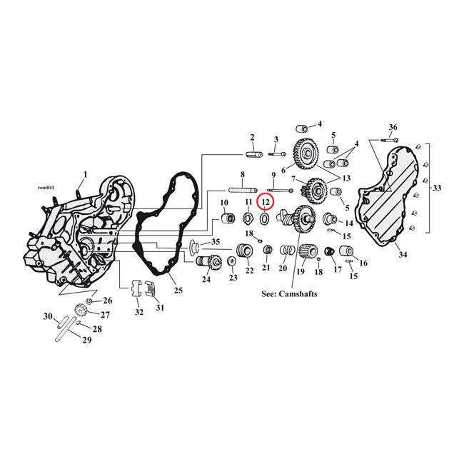 S&S, thrust washer camshaft. .060"