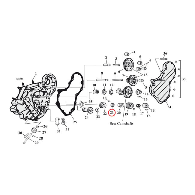 S&S, pinion gear spacer