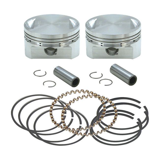 S&S, Evo stroker piston set (OEM heads). +.030"