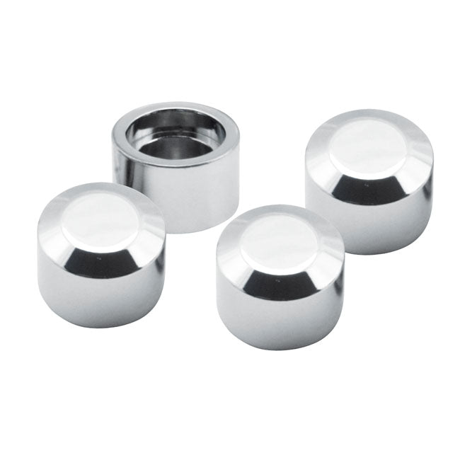 S&S, magnetic head bolt cover set, chrome