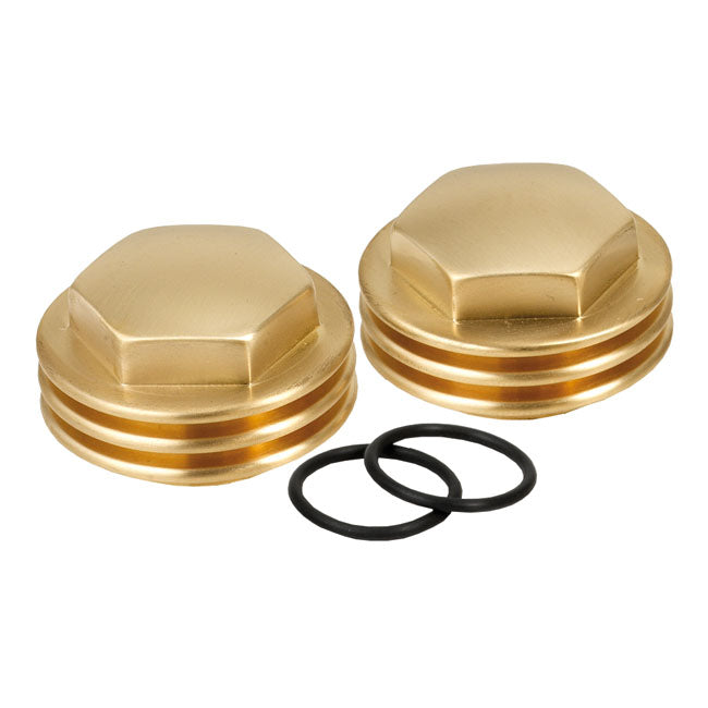 K-Tech, Knuckle rocker nuts. Finned, satin brass