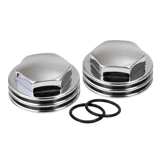 K-Tech, Knuckle rocker nuts. Finned, chrome finish