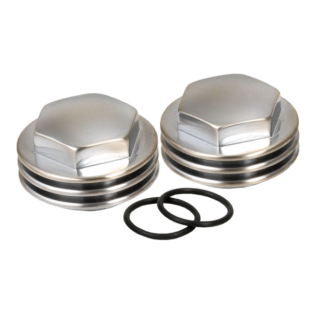 K-Tech, Knuckle rocker nuts. Finned, satin chrome finish