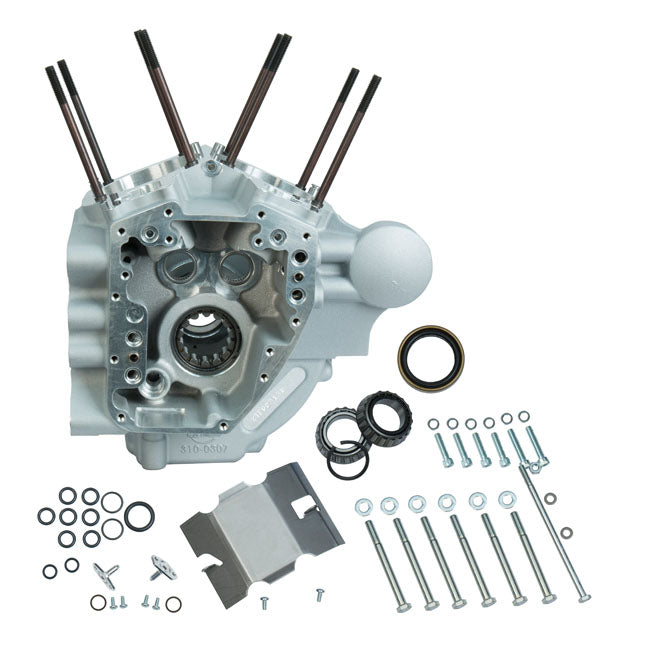 S&S, 07-17 crankcase assembly, STD bore. Silver