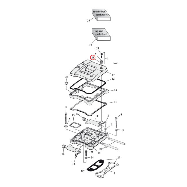 Cometic, rocker box seals. Paper