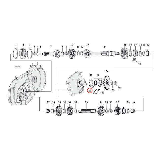 Cometic, oil seal transmission manshaft. Rubber OD