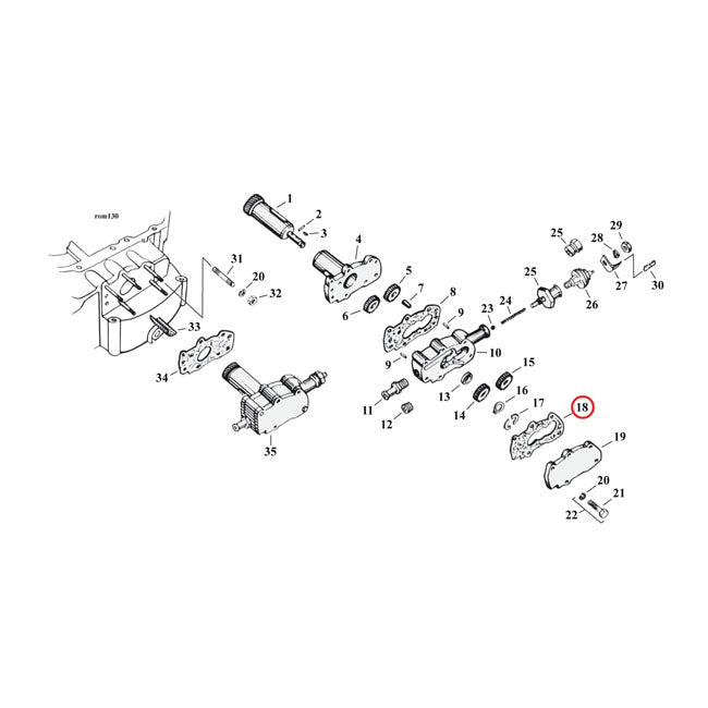 Cometic, oil pump body to inner cover gaskets