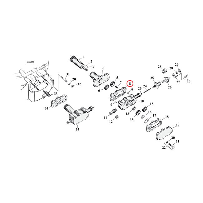 Cometic, oil pump body to inner cover gasket