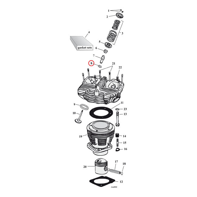 Cometic, valve guide gaskets