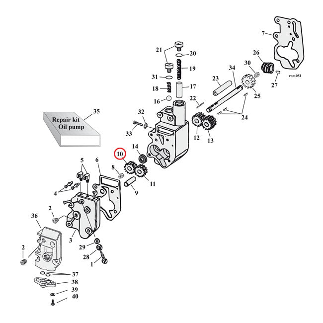 JIMS, FEED GEAR, GEDREVEN. OLIEPOMP