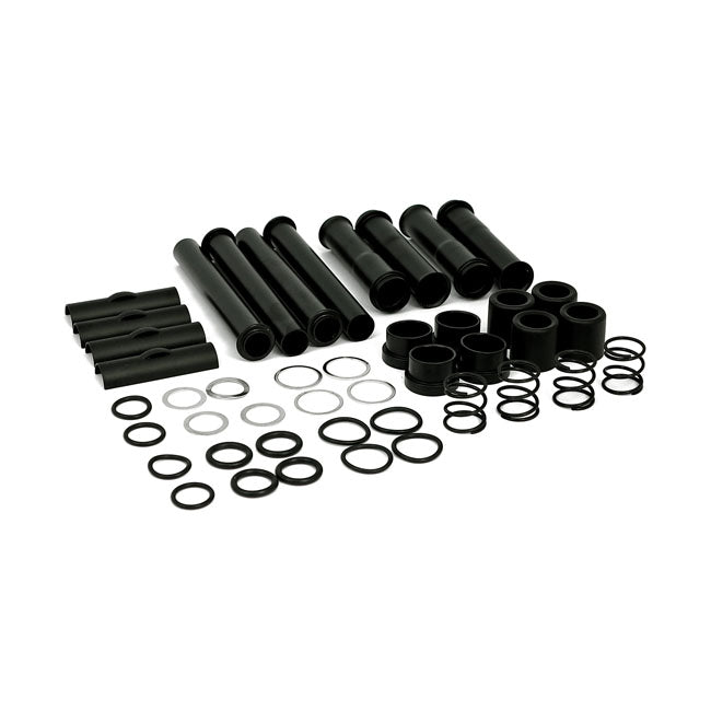 Complete 91-03 XL multiple-parts pushrod cover kit. Black