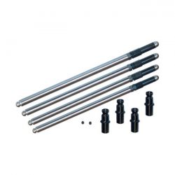 S&S, adj. chromoly pushrods with solid converters. +.200"