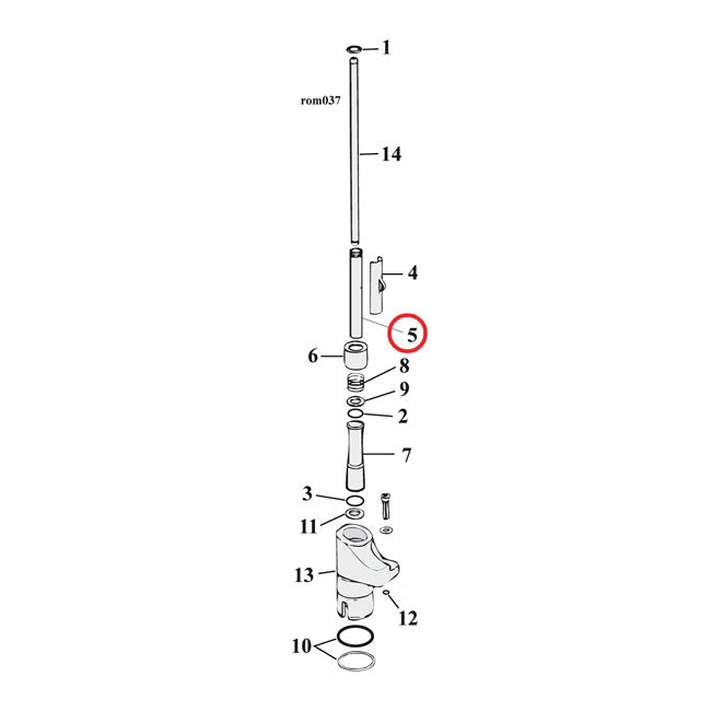 Inner pushrod cover tube set