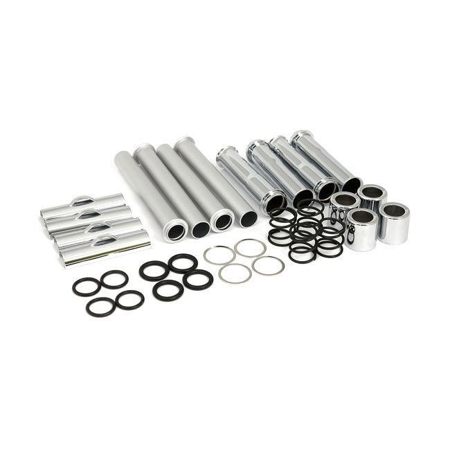 Complete 86-90 XL pushrod cover kit. Chrome