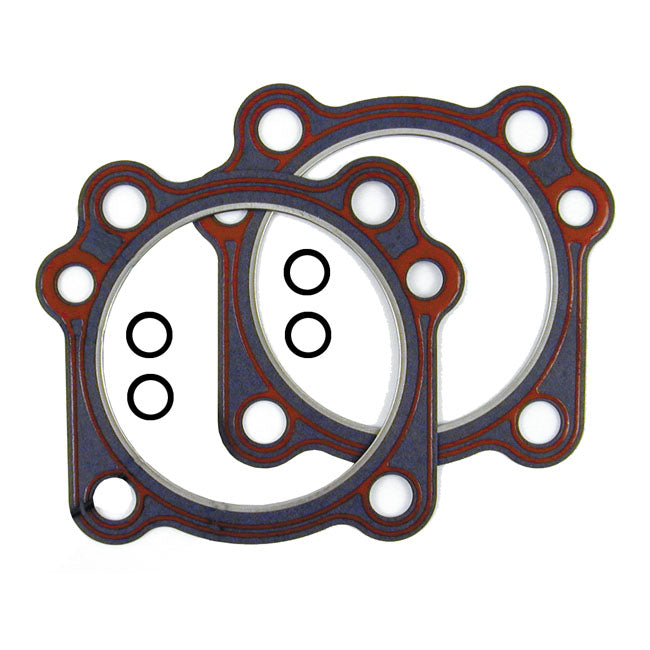 James, cylinder head gasket set 3-7/8" bore. .045" Blue PTFE