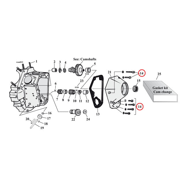 B.T. CAM COVER MOUNT KIT, SS ALLEN