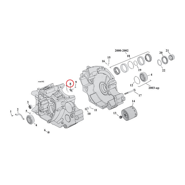 S&S, piston cooling jet (ea)