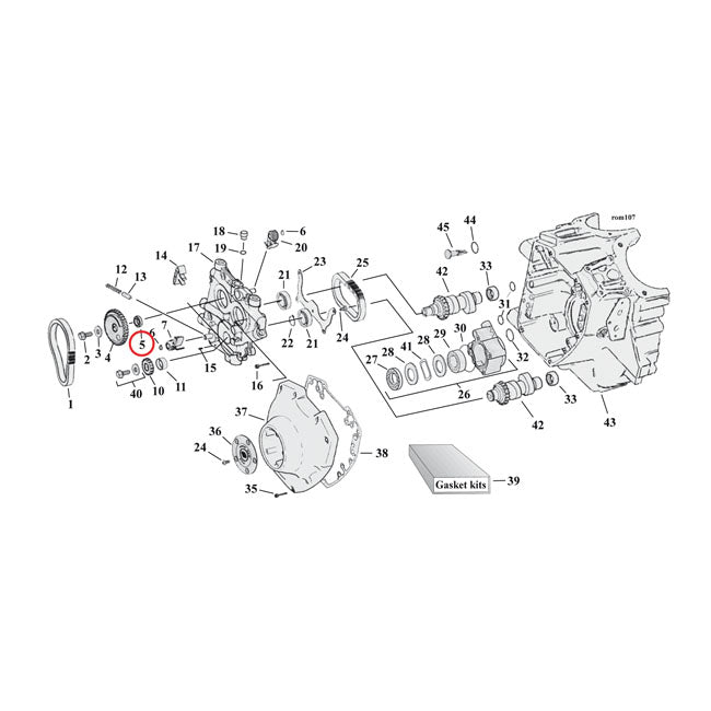 SPACER CAM DRIVE GEAR .0350 INCH