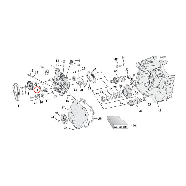 SPACER CAM DRIVE GEAR .365 INCH