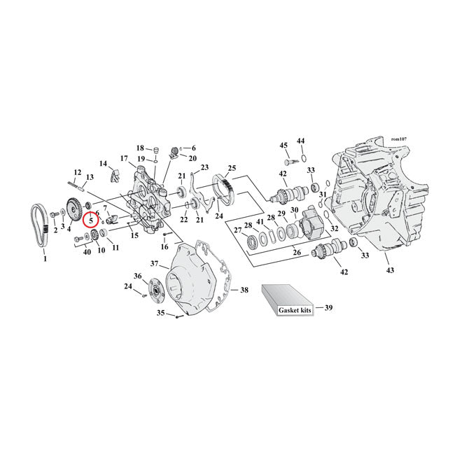 SPACER CAM DRIVE GEAR .297 INCH