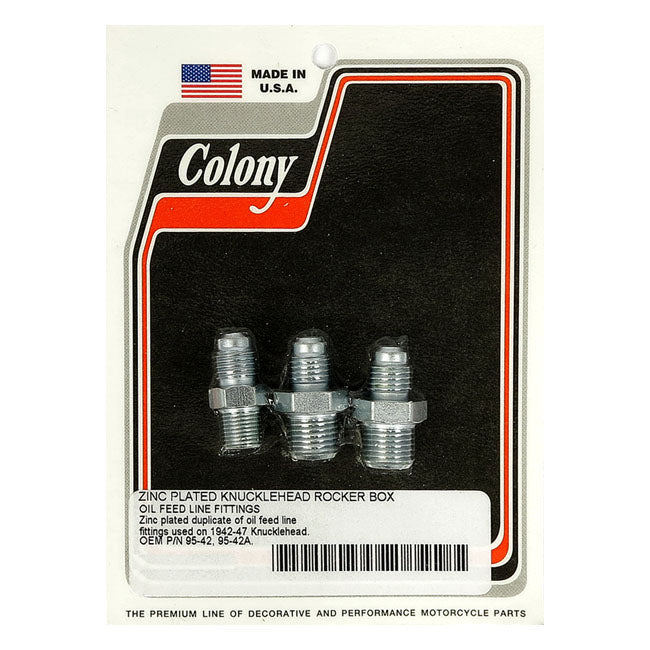 Colony, Knuckle rocker box olietoevoerfitting. Zink