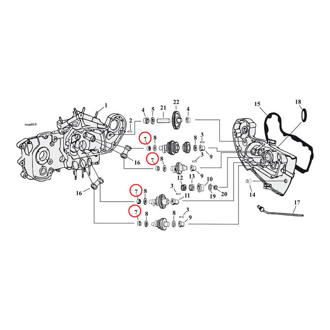 JIMS, camshaft needle bearing. Inner