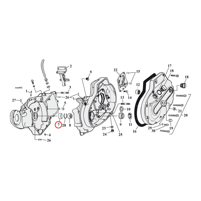 Bearing race, pinion shaft. Std size