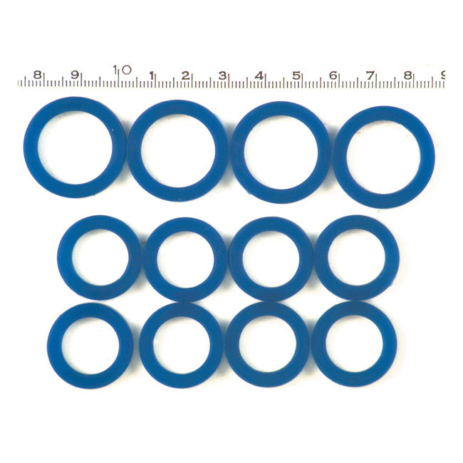 Pushrod cover seal kit, blue silicone