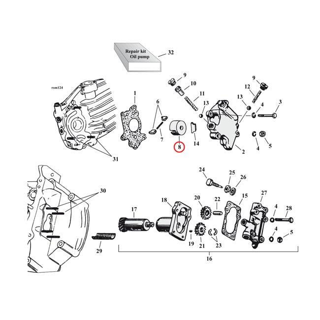 HOLDER, FEED PUMP VANE