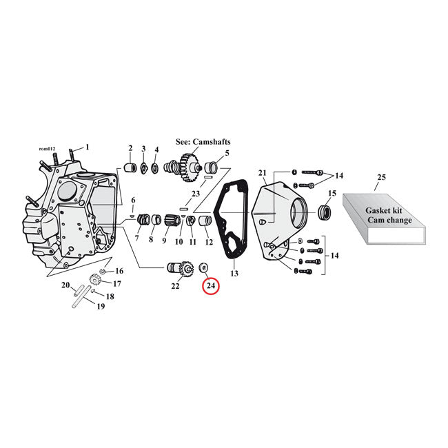 S&S, steel breather valve spacer .110"