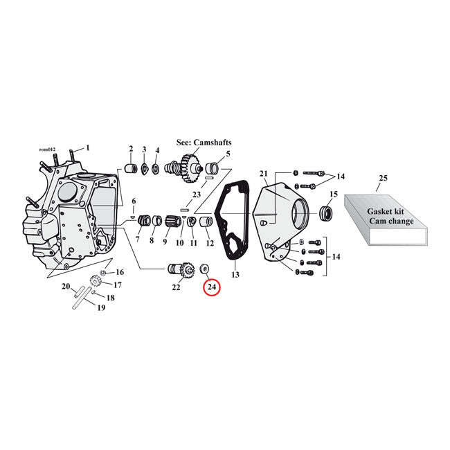 S&S, steel breather valve spacer .120"