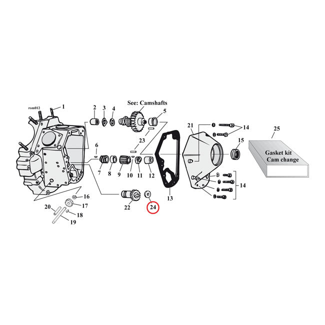 S&S, steel breather valve spacer .130"