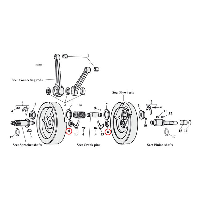 JIMS, pinion/sprocket shaft nut