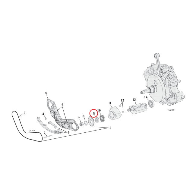 SPACER, BALANCER SPROCKET .180 INCH