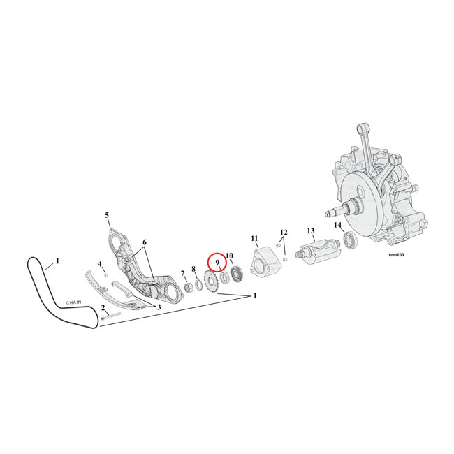 SPACER, BALANCER SPROCKET .190 INCH