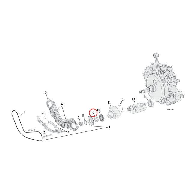 SPACER, BALANCER SPROCKET .150 INCH