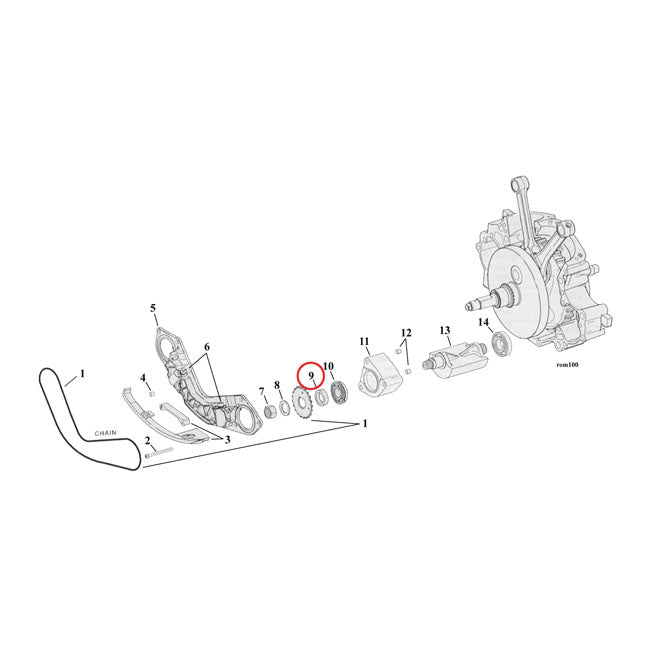 SPACER, BALANCER SPROCKET .160 INCH