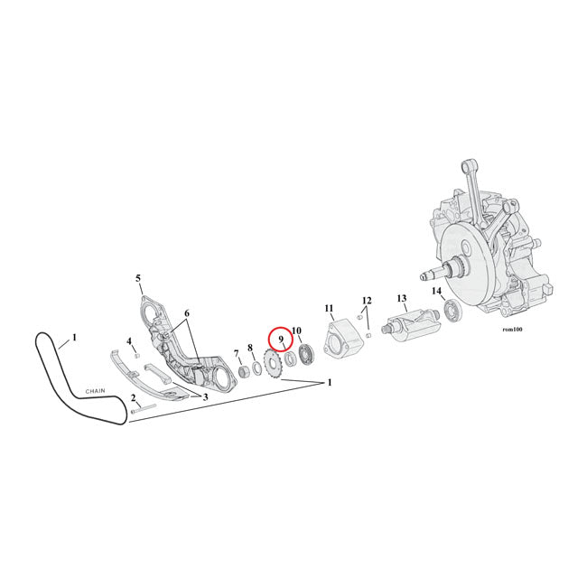 SPACER, BALANCER SPROCKET .200 INCH