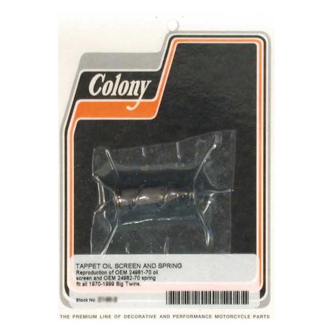 Colony, oil screen kit