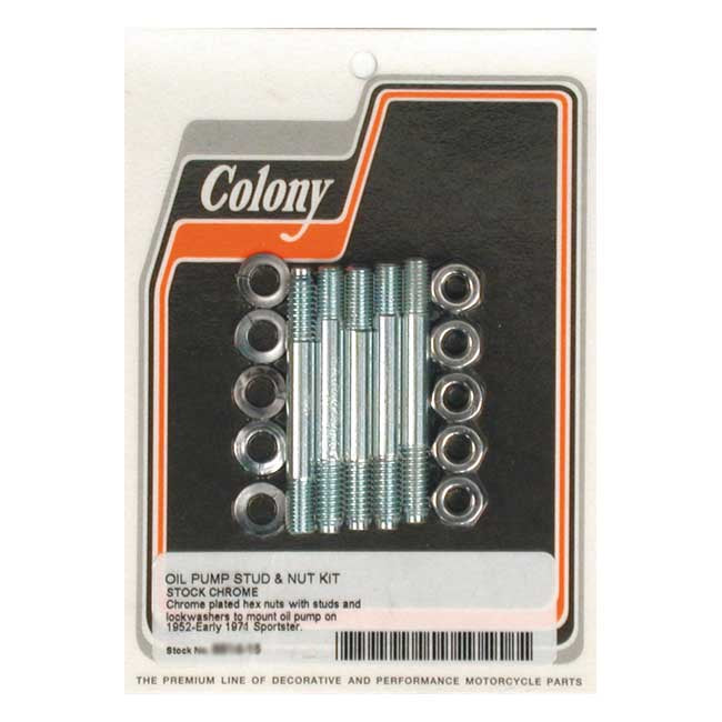 Colony, oliepompmontageset OEM-stijl. Chroom