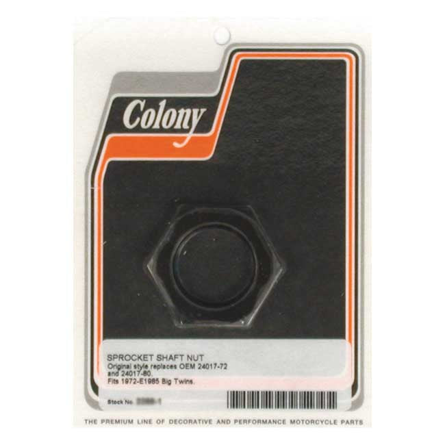 Colony, sprocket shaft nut