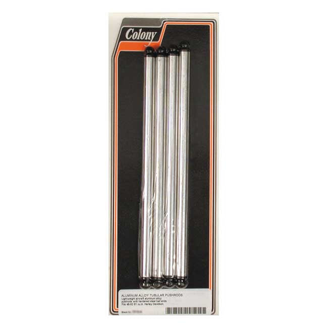 Colony, 61" Pan aluminum non-adj. pushrod set