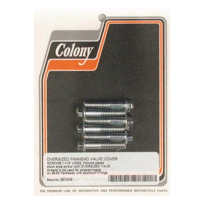 Colony, oversized Panhead rocker cover screw set