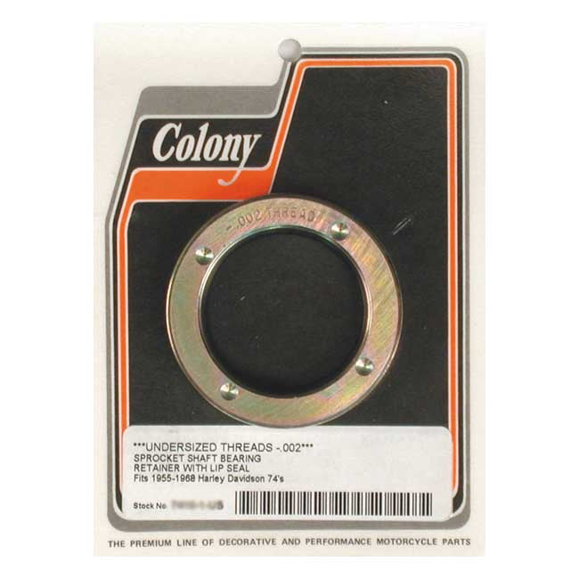 Colony, sprocket shaft oil seal. Screw type, -.002"