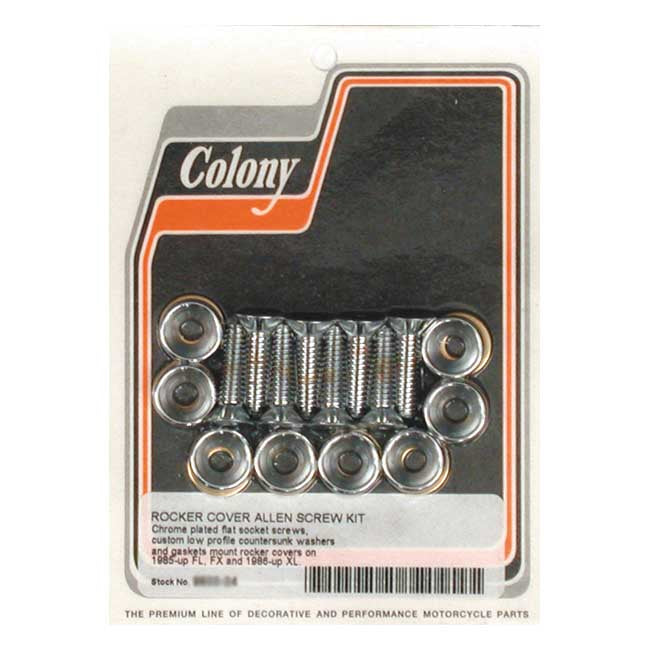 Colony, Evo countersunk rocker cover screw kit